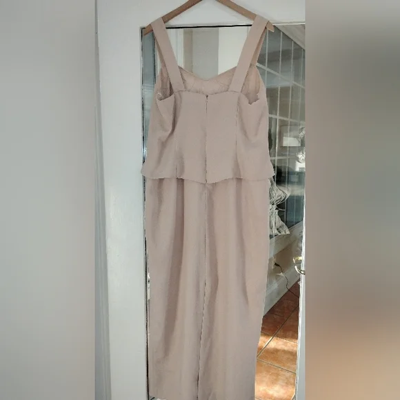 Chic Strapless Cream Vintage Evening Gown By Marsoni - Picture 4 of 4